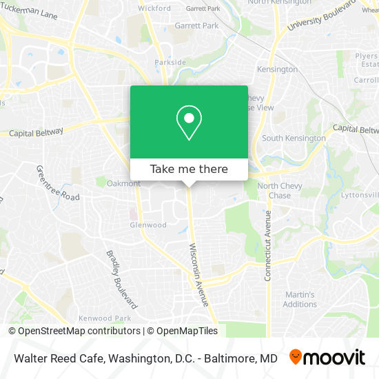 Mapa de Walter Reed Cafe