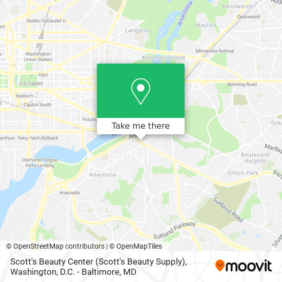 Scott's Beauty Center map