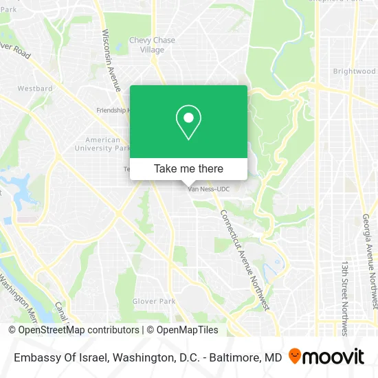 Embassy Of Israel map