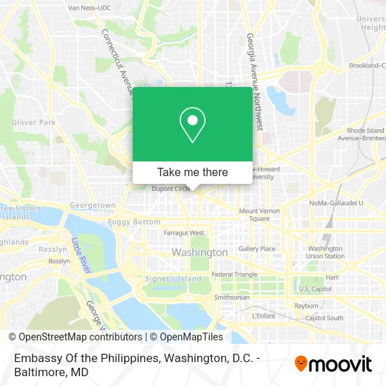 Mapa de Embassy Of the Philippines