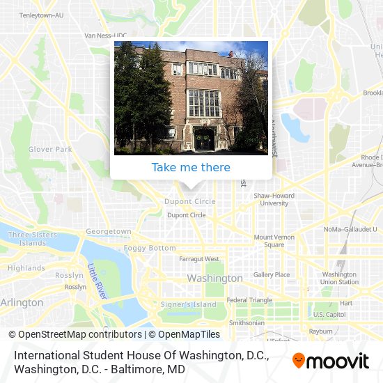International Student House Of Washington, D.C. map