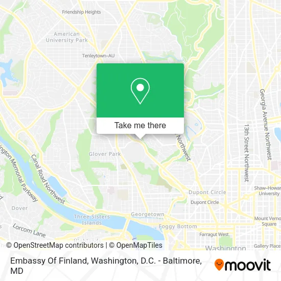 Embassy Of Finland map