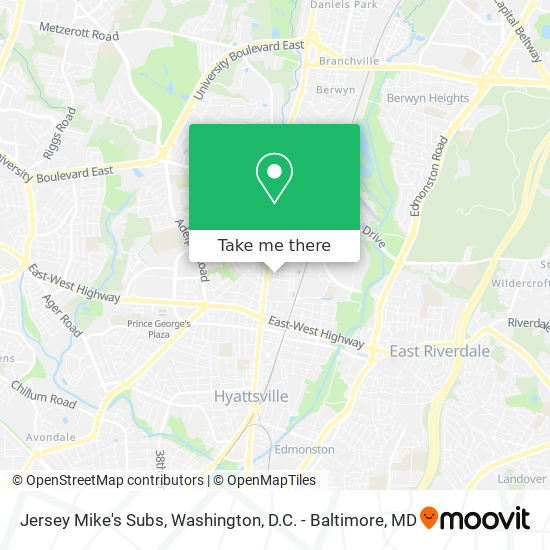 Jersey Mike's Subs map