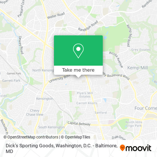 Mapa de Dick's Sporting Goods