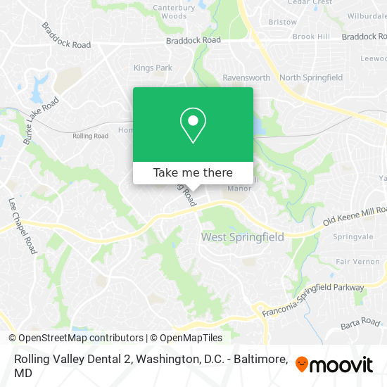 Mapa de Rolling Valley Dental 2