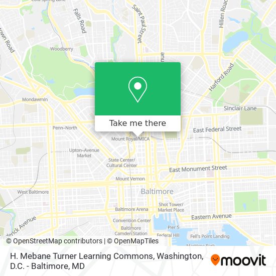 H. Mebane Turner Learning Commons map