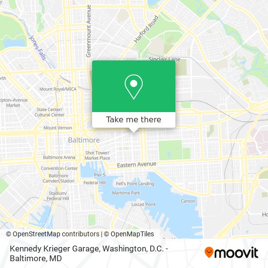 Mapa de Kennedy Krieger Garage