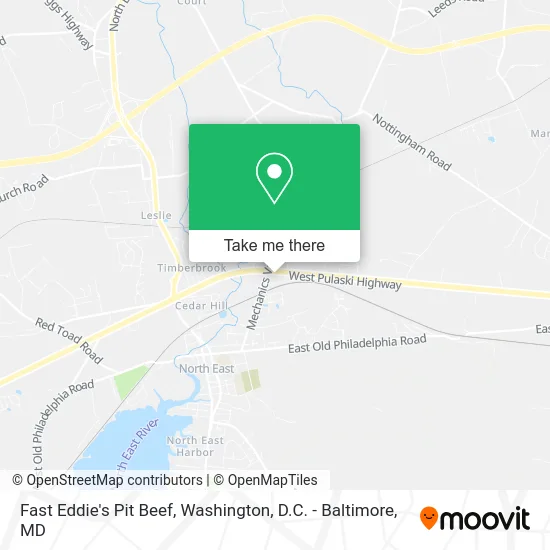 Fast Eddie's Pit Beef map