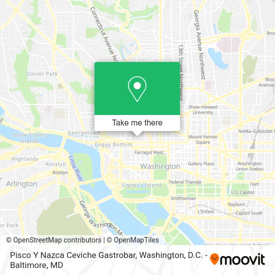 Mapa de Pisco Y Nazca Ceviche Gastrobar