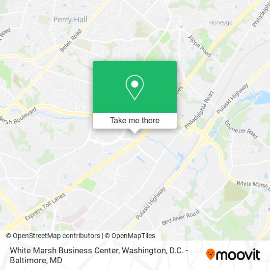 White Marsh Business Center map