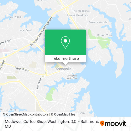 Mcdowell Coffee Shop map