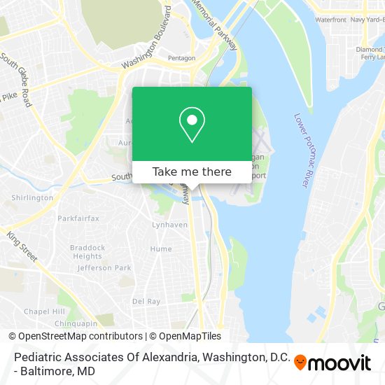 Pediatric Associates Of Alexandria map