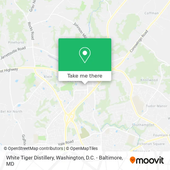 White Tiger Distillery map