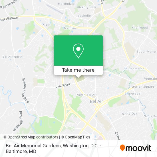 Bel Air Memorial Gardens map