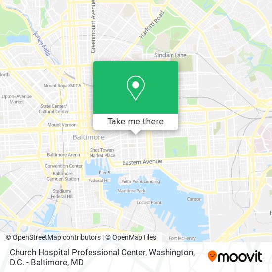 Mapa de Church Hospital Professional Center