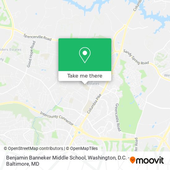 Mapa de Benjamin Banneker Middle School