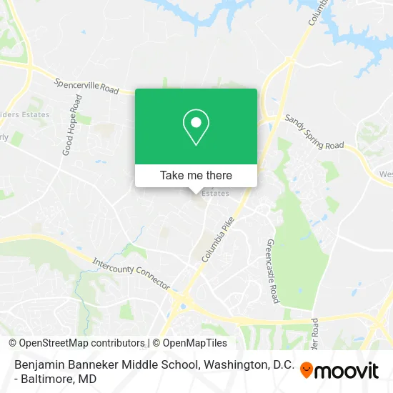 Mapa de Benjamin Banneker Middle School