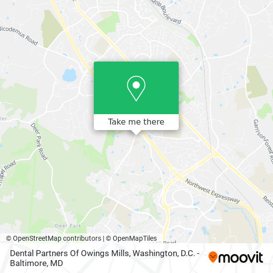 Dental Partners Of Owings Mills map