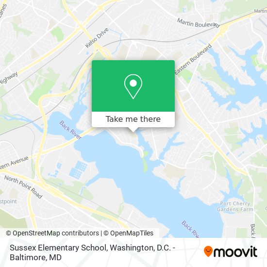 Sussex Elementary School map