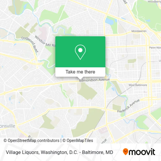 Village Liquors map