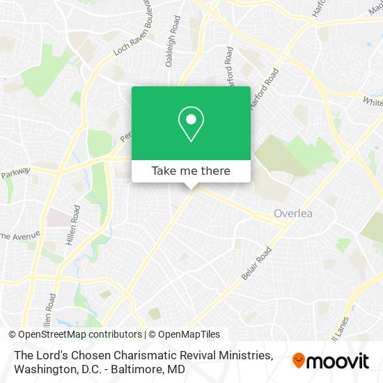 The Lord's Chosen Charismatic Revival Ministries map
