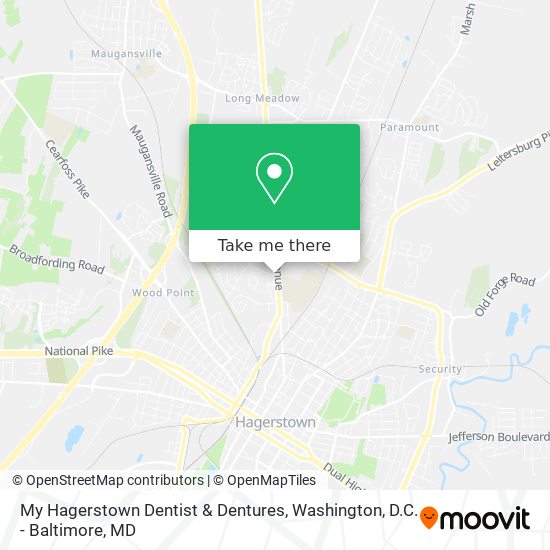 Mapa de My Hagerstown Dentist & Dentures