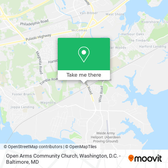 Mapa de Open Arms Community Church