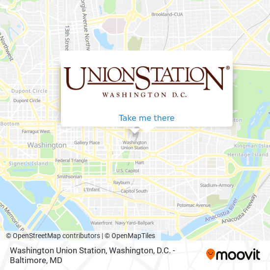 Mapa de Washington Union Station