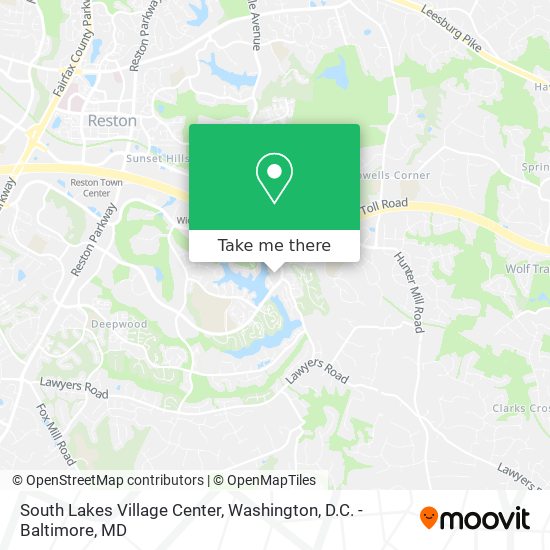 South Lakes Village Center map
