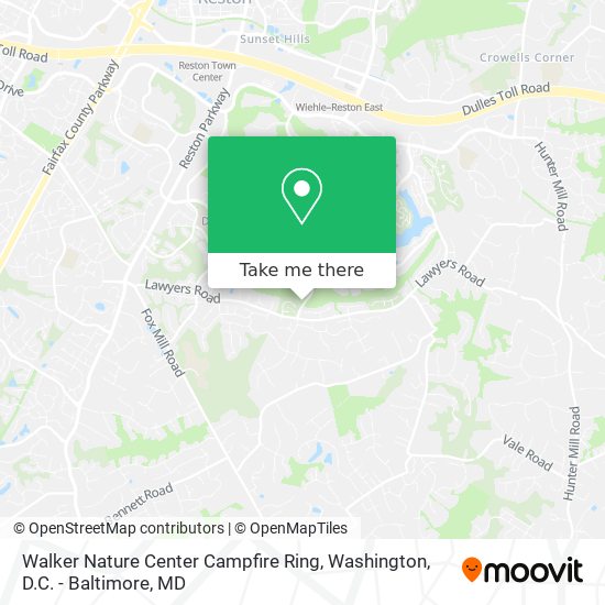 Walker Nature Center Campfire Ring map