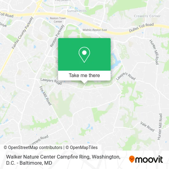 Walker Nature Center Campfire Ring map