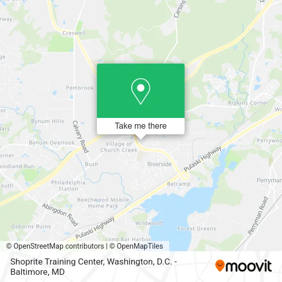 Shoprite Training Center map