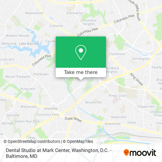 Dental Studio at Mark Center map