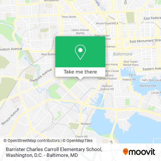 Mapa de Barrister Charles Carroll Elementary School