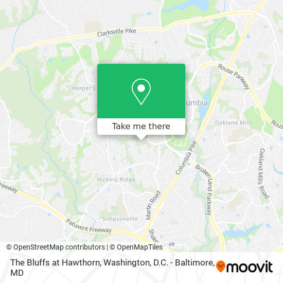 The Bluffs at Hawthorn map