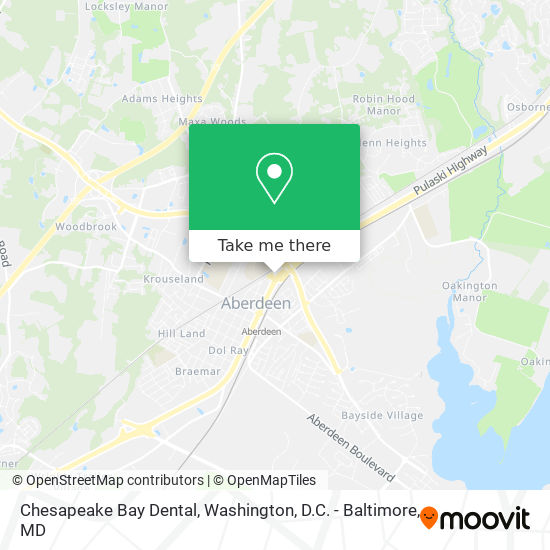 Chesapeake Bay Dental map