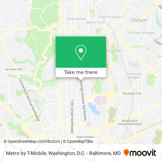 Metro by T-Mobile map