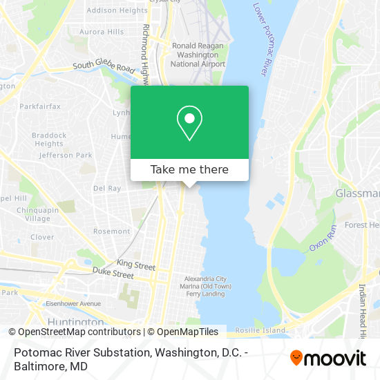 Potomac River Substation map