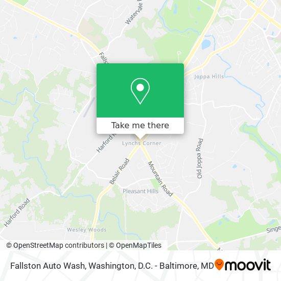 Fallston Auto Wash map