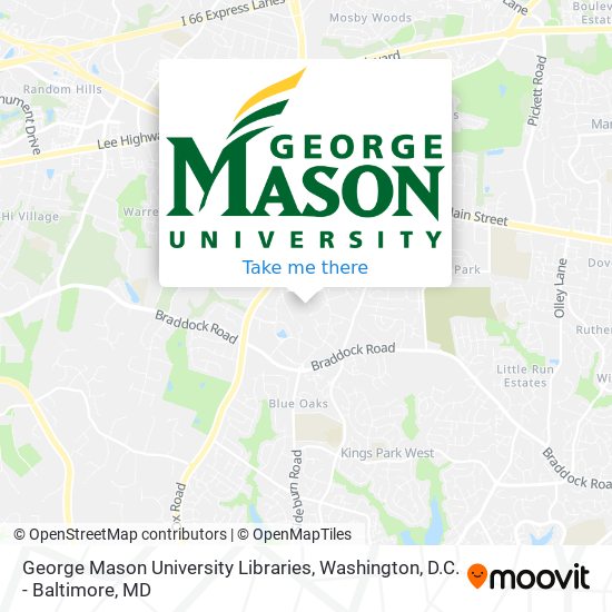 George Mason University Libraries map