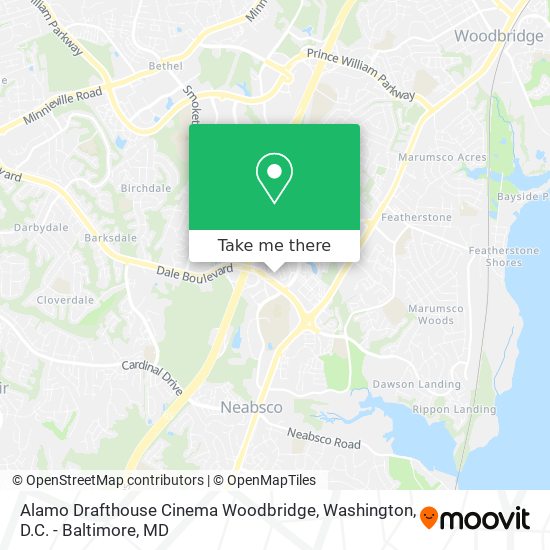 Mapa de Alamo Drafthouse Cinema Woodbridge