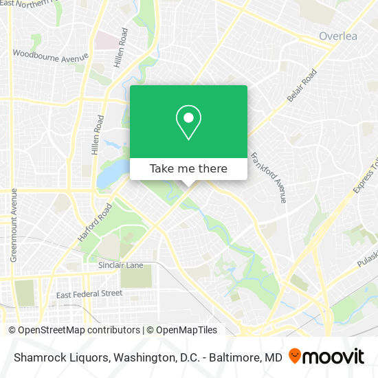 Shamrock Liquors map