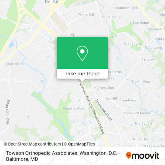 Mapa de Towson Orthopedic Associates