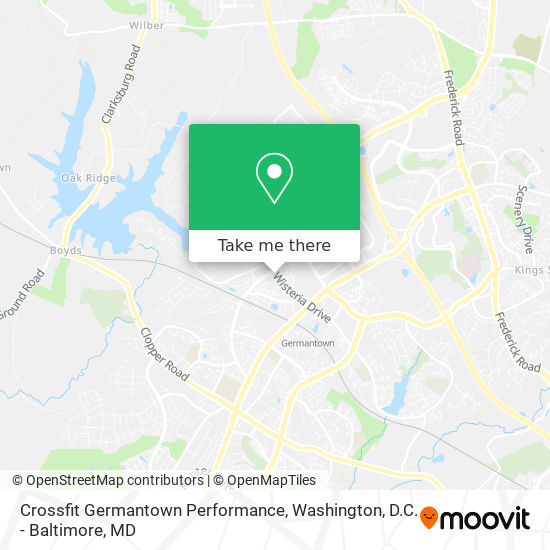 Mapa de Crossfit Germantown Performance