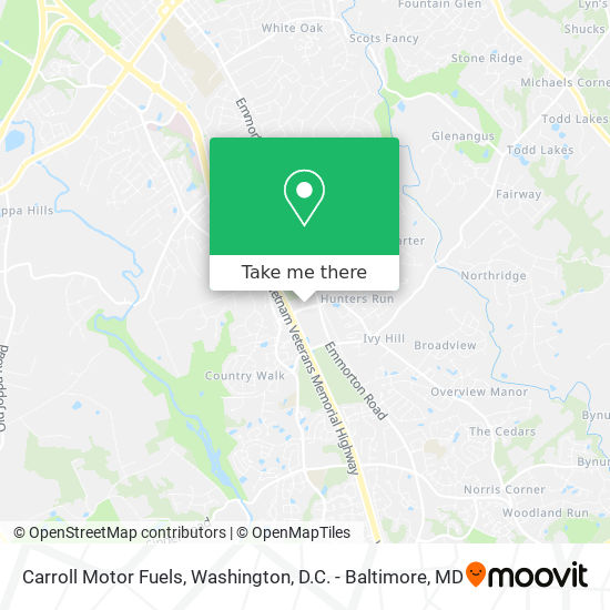 Mapa de Carroll Motor Fuels