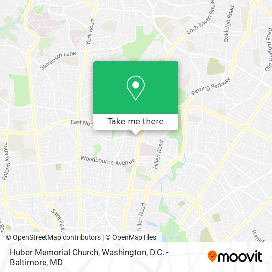 Huber Memorial Church map