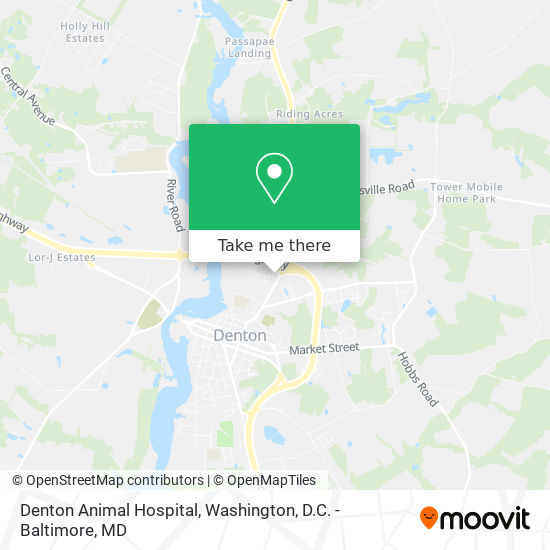 Denton Animal Hospital map