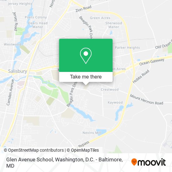 Glen Avenue School map