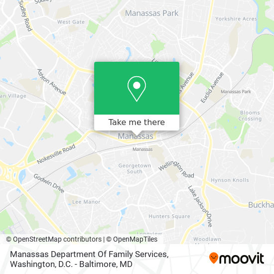 Mapa de Manassas Department Of Family Services