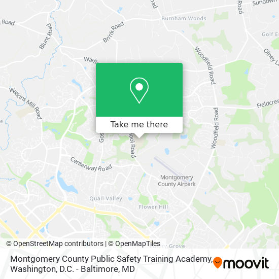 Montgomery County Public Safety Training Academy map